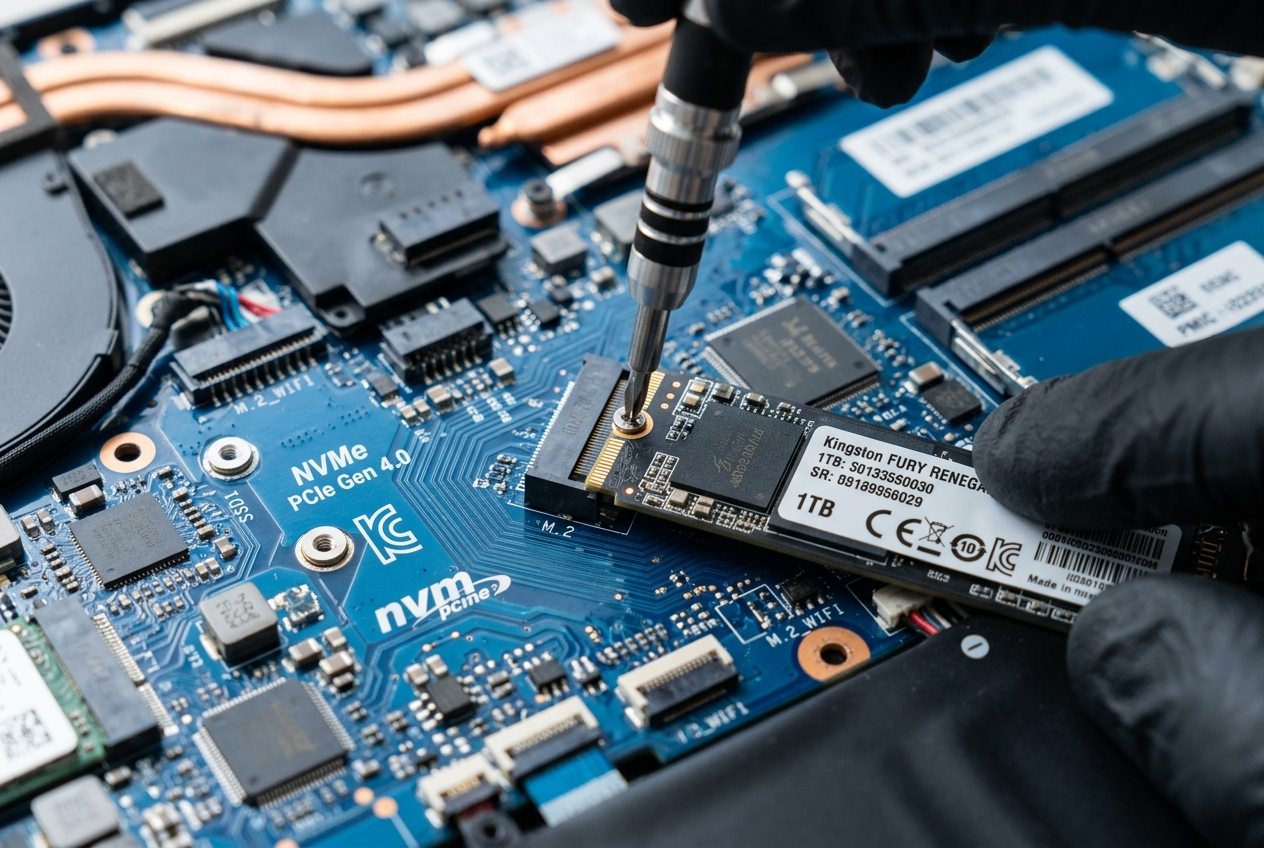 Mantenimiento interno y disco NVMe